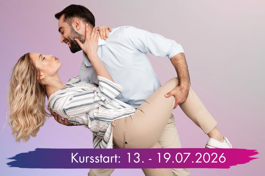 Tanzpaar in leidenschaftlicher Pose beim Anfängerkurs für Paare in Regensburg